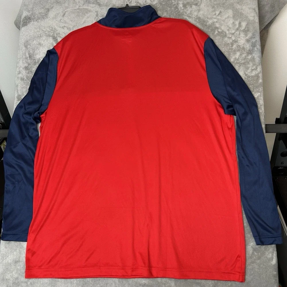 Washington Nationals 1/4-Zip Red Sweater Fanatics Quarter-Zip Pullover Men's 2XL